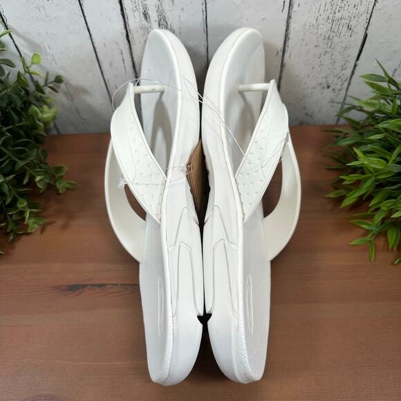 Oakley Men's B1B Flip Flop White Sandals Size 12 - Picture 7 of 8